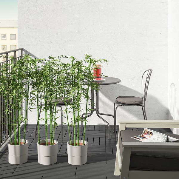 UTLÄNGAN floor decking, outdoor, grey stained, 0.90 m²