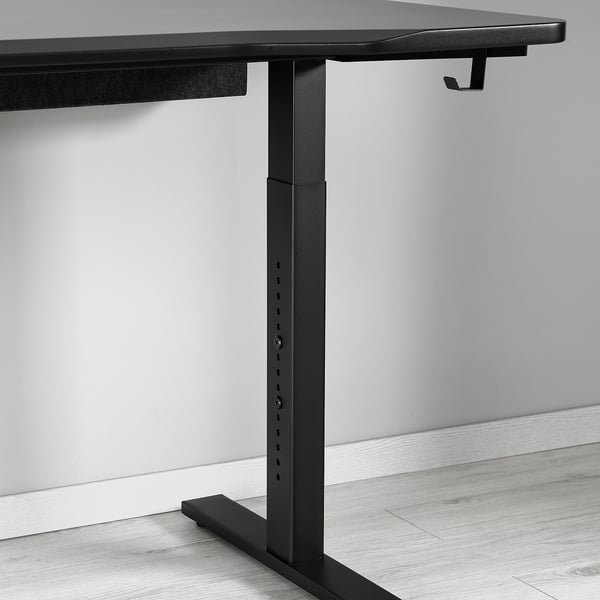 UTMANING gaming desk, black, 120x80 cm