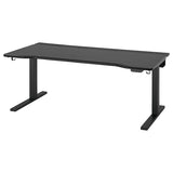 UTMANING gaming desk sit/stand, electric/black, 160x80 cm