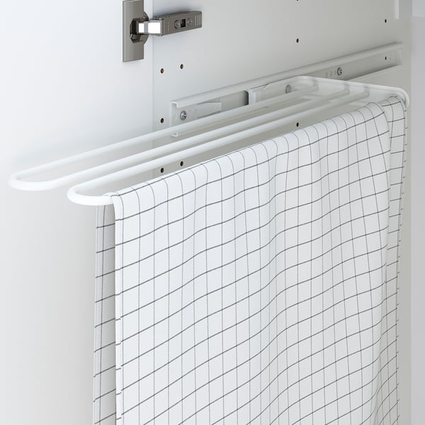 UTRUSTA towel rail, white, 16 cm