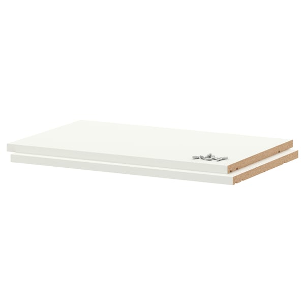UTRUSTA shelf, white, 60 cm, 2 pack