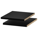 UTRUSTA shelf, black-grey, 30x37 cm, 2 pack
