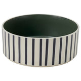UTSÅDD pet bowl, stripe pattern black-blue/grey-green, 19 cm