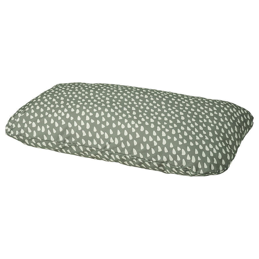 UTSÅDD pet cushion, grey-green/off-white, 64x102 cm