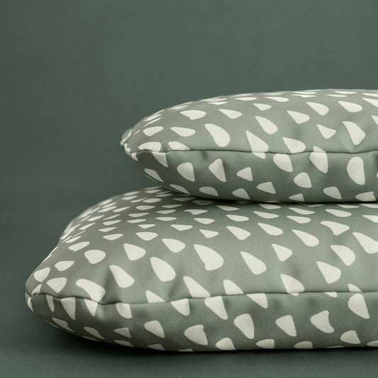 UTSÅDD pet cushion, grey-green/off-white, 33x38 cm