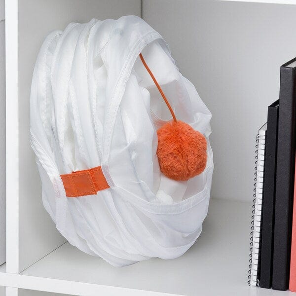 Ikea UTSÅDD - Play tunnel for cat, white/orange