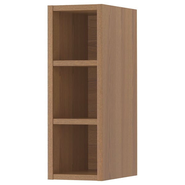 VADHOLMA open storage, brown/stained ash, 20x37x60 cm