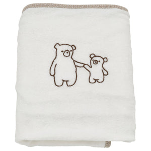 VÄDRA cover for babycare mat, white/terry, 48x74 cm