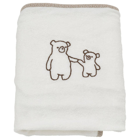VÄDRA cover for babycare mat, white/terry, 48x74 cm