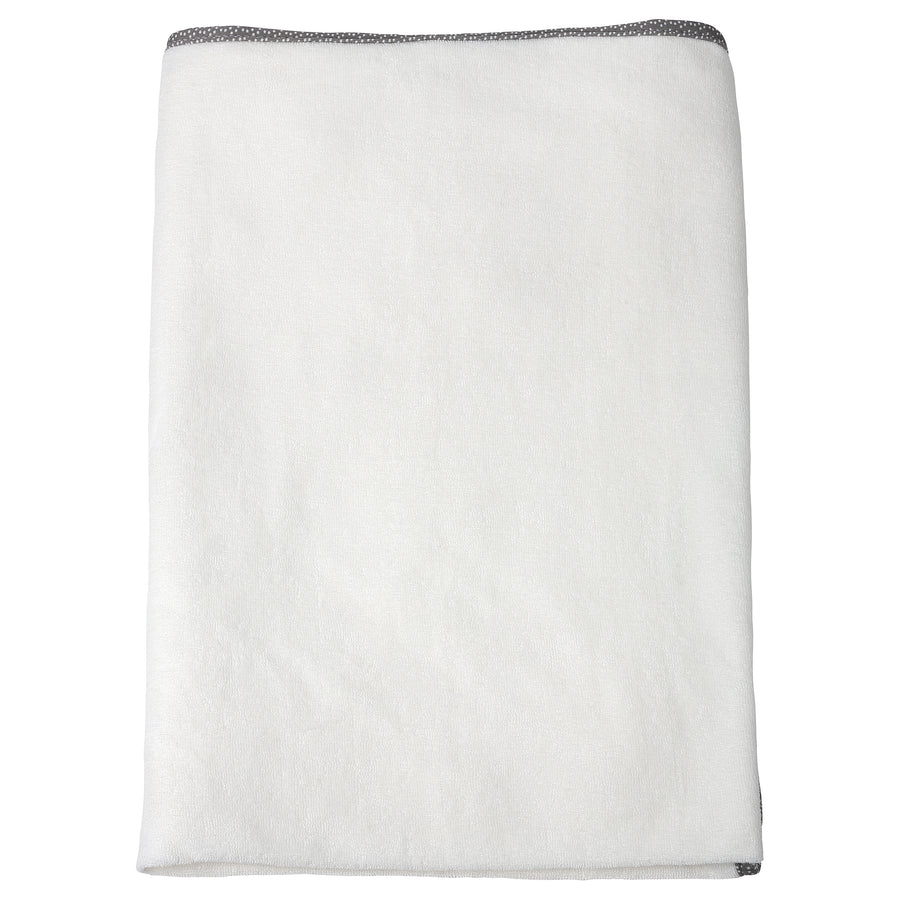 VÄDRA babycare mat with cover, white/terry, 75x74 cm