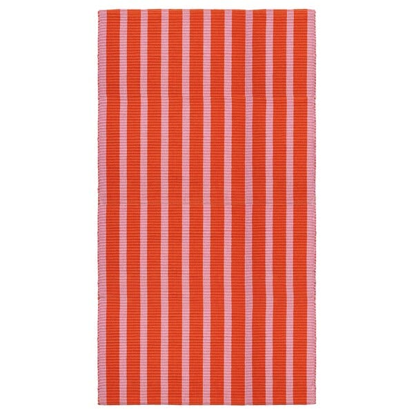 Ikea VÄGSKYLT - Rug, flatwoven, pink/orange, 80x150 cm