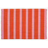 VÄGSKYLT door mat, pink/orange, 40x60 cm