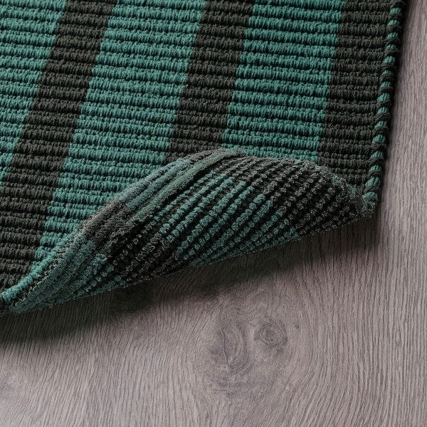 Ikea VÄGSKYLT - Door mat, blue-green/black, 40x60 cm