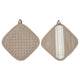 VÄLVÅRDAD pot holder, beige, 19x19 cm, 2 pack