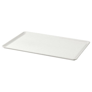 VÄLVÅRDAD dish drainer, white/galvanised, 52x35 cm