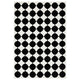VÄNDPLATS rug, low pile, white/black dotted, 133x195 cm
