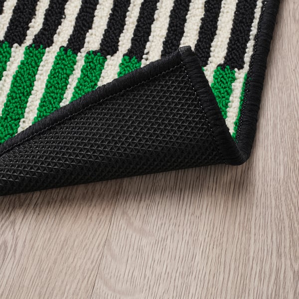 VÄNDPLATS door mat, multicolour/stripe, 40x60 cm