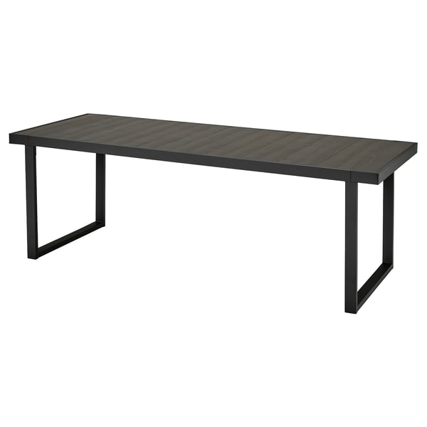 VÄRMANSÖ table, outdoor, dark grey, 224x93 cm