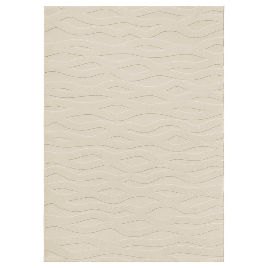 VÄXELFEL rug, low pile, off-white, 160x230 cm