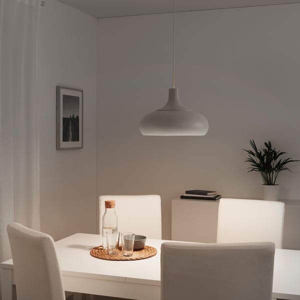 VÄXJÖ pendant lamp, beige, 38 cm
