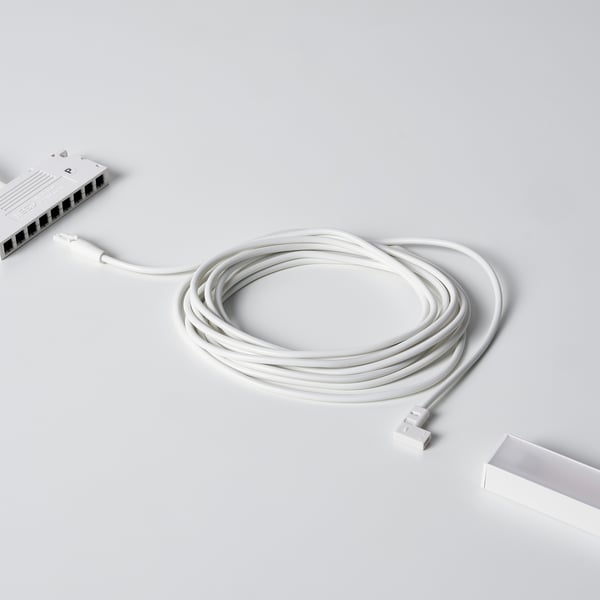 VÅGDAL connection cord, white, 3.5 m