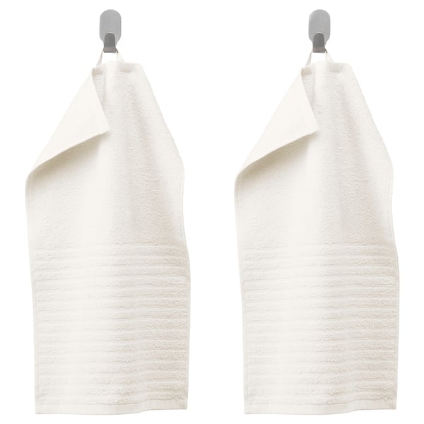 VÅGSJÖN guest towel, white, 50x30 cm, 2 pack