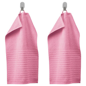 VÅGSJÖN guest towel, pink, 30x50 cm, 2 pack