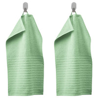 VÅGSJÖN guest towel, light green, 30x50 cm, 2 pack