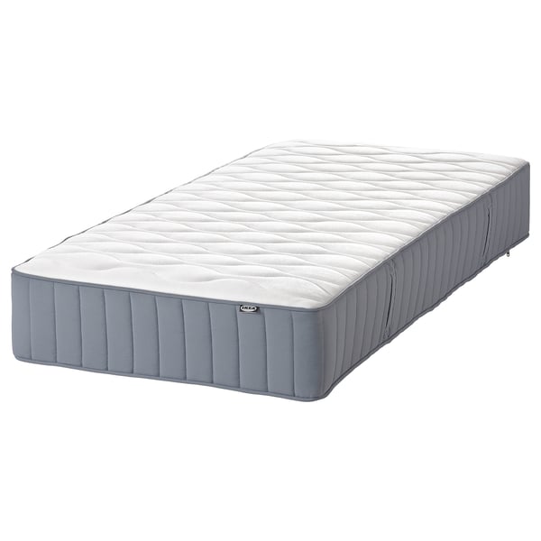 VÅGSTRANDA pocket sprung mattress, extra firm/light blue, 90x200 cm
