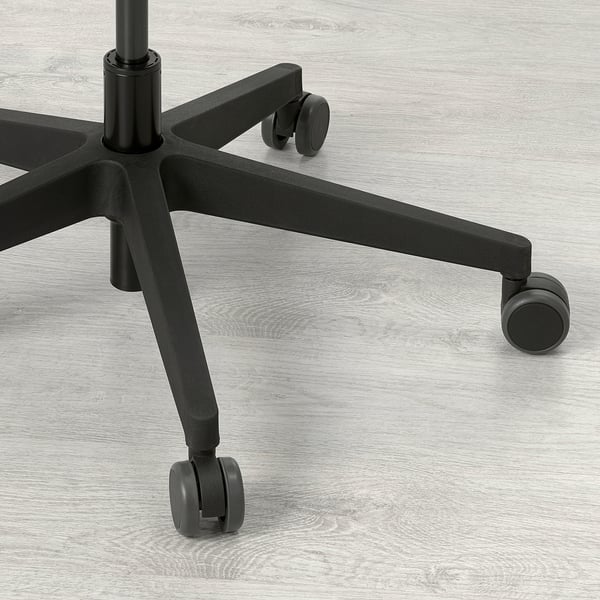 VALLFJÄLLET office chair, Gunnared grey, 50x100x72 cm