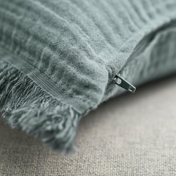 VALLKRASSING cushion cover, light blue-grey, 50x50 cm