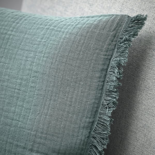 VALLKRASSING cushion cover, light blue-grey, 50x50 cm