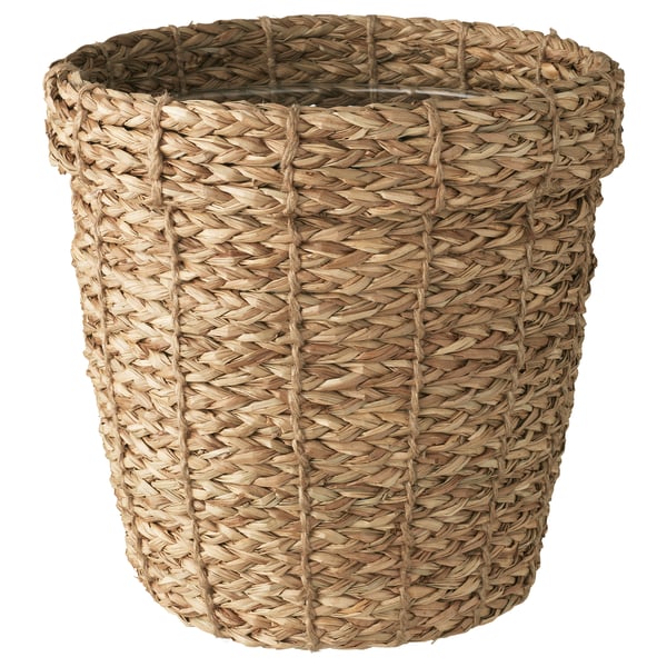 VALLMOFRÖN plant pot, seagrass, 19 cm