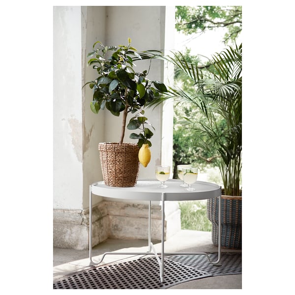 VALLMOFRÖN plant pot, seagrass, 19 cm