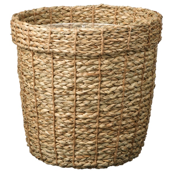 VALLMOFRÖN plant pot, seagrass, 24 cm