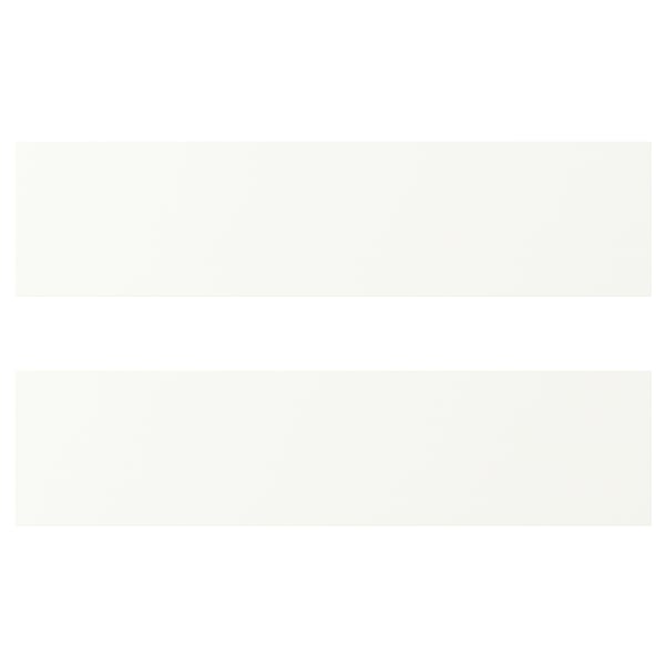 VALLSTENA drawer front, white, 40x10 cm, 2 pack
