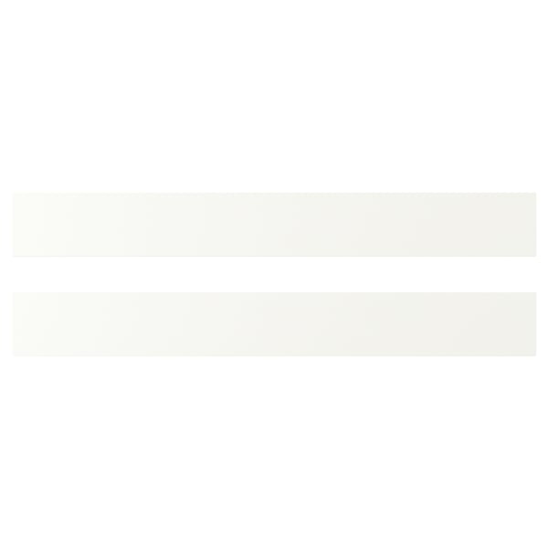 VALLSTENA drawer front, white, 80x10 cm, 2 pack