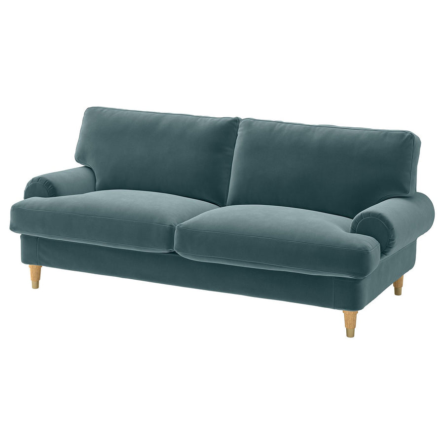 VALNÄS 2-seat sofa, Alhamn dark grey-blue, 206 cm
