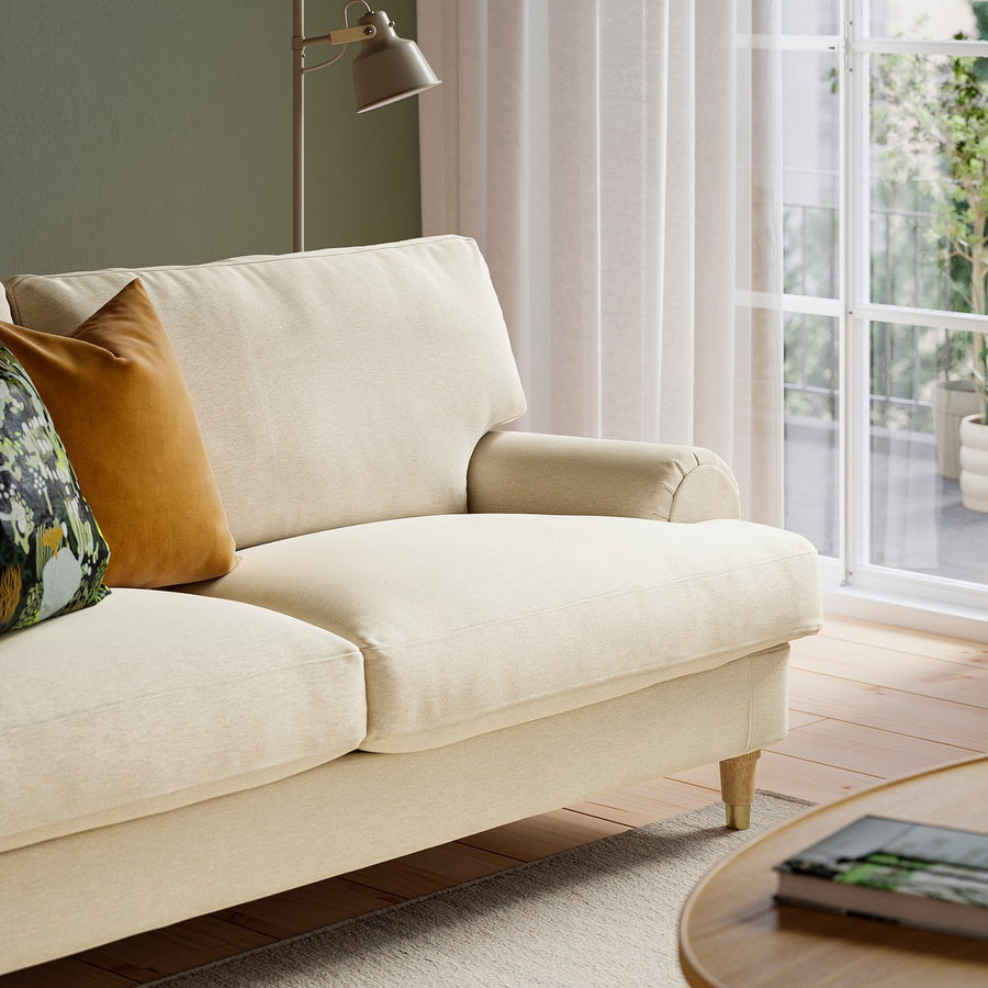 VALNÄS 2-seat sofa, Knäbäck light beige, 206 cm