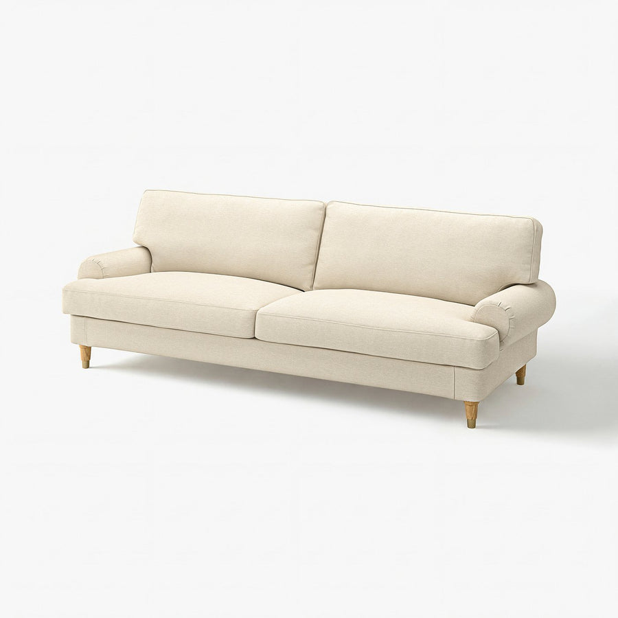 VALNÄS 3-seat sofa, Knäbäck light beige, 246x90x94 cm