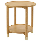 VALNÄS side table, oak veneer, 53 cm
