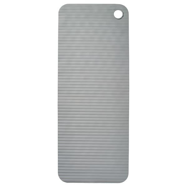 VALVATTNET bathtub mat, grey, 33x84 cm