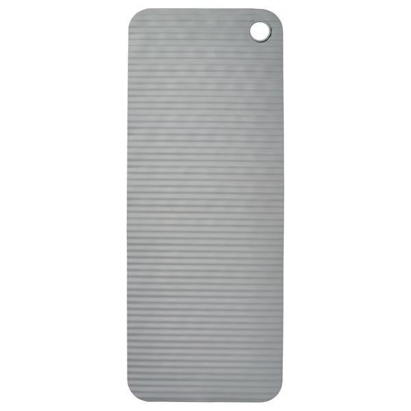VALVATTNET bathtub mat, grey, 33x84 cm