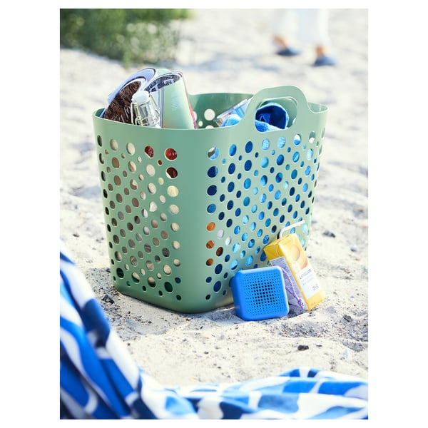 VAPPEBY portable bluetooth speaker, waterproof/blue, 6x8 cm
