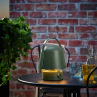 VAPPEBY - Bluetooth speaker lamp, outdoor/green
