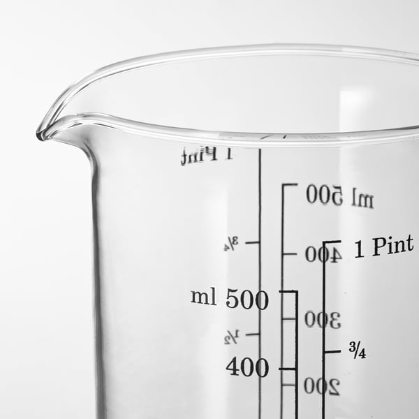 VARDAGEN measuring jug, glass, 0.5 l