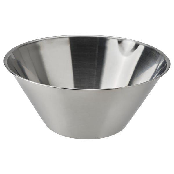 VARDAGEN mixing bowl, stainless steel, 4 l