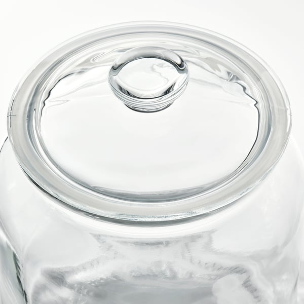 VARDAGEN jar with lid, clear glass, 1.9 l