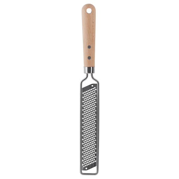 VARDAGEN zester with handle, stainless steel/beech, 33 cm