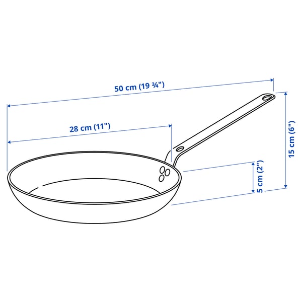 VARDAGEN frying pan, carbon steel, 28 cm